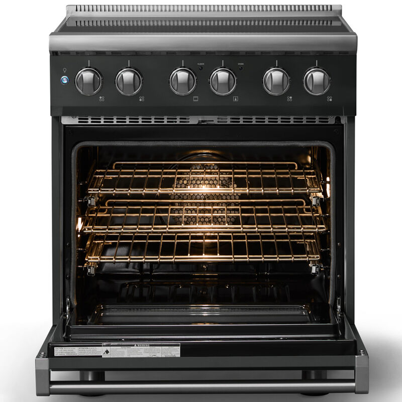Viking 5 Series 30 in. 4.7 cu. ft. True European Convection Electric Range with 4 Induction Burners - Antique Bronze, , hires