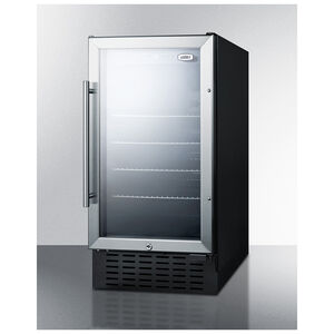 Summit Commercial 18 in. 2.7 cu. ft. Built-In/Freestanding Beverage Center with Adjustable Shelves & Digital Control - Stainless Steel, , hires