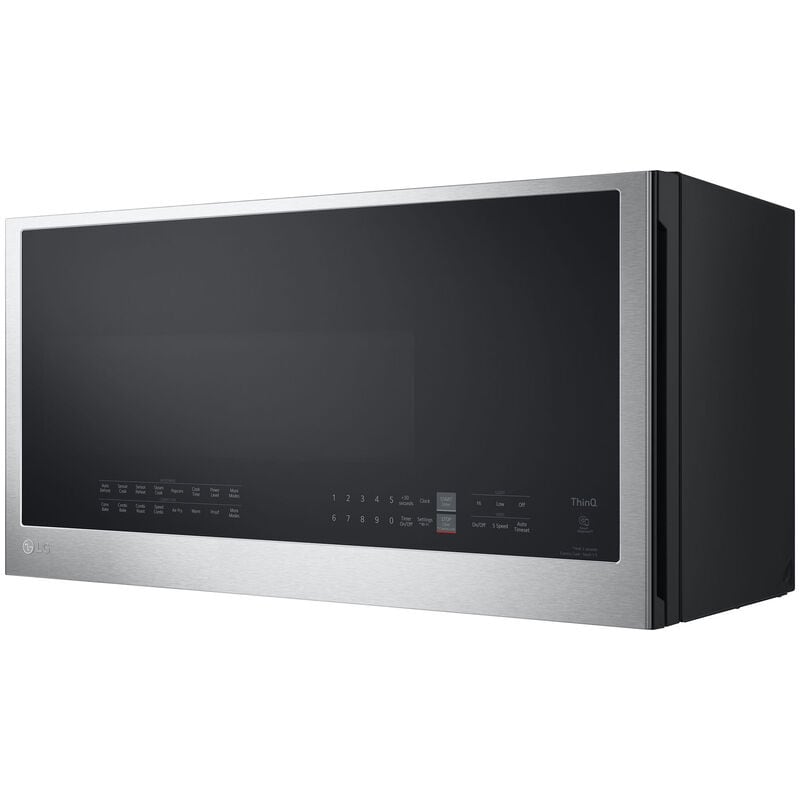 LG 30 in. 1.7 cu. ft. 950W Smart Over-the-Range Microwave with 300 CFM, Convection & Sensor Cooking - PrintProof Stainless Steel, PrintProof Stainless Steel, hires