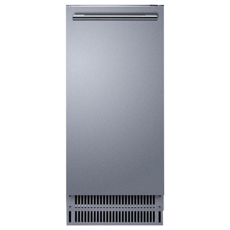 Summit 15 in. Built-In Undercounter Outdoor Commercial-Use Ice Maker with 26 lb. Ice Storage, Auto-Defrost & Digital Control - Stainless Steel, , hires