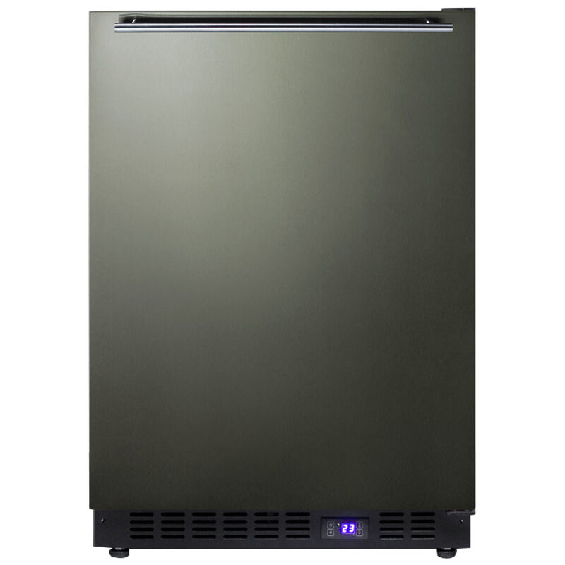 Summit 24 in. 4.7 cu. ft. Upright Compact Freezer with Ice Maker