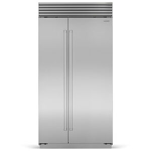 Sub-Zero Classic 42 in. 23.8 cu. ft. Built-In Smart Counter Depth Side-by-Side Refrigerator with Professional Handles - Stainless Steel, , hires