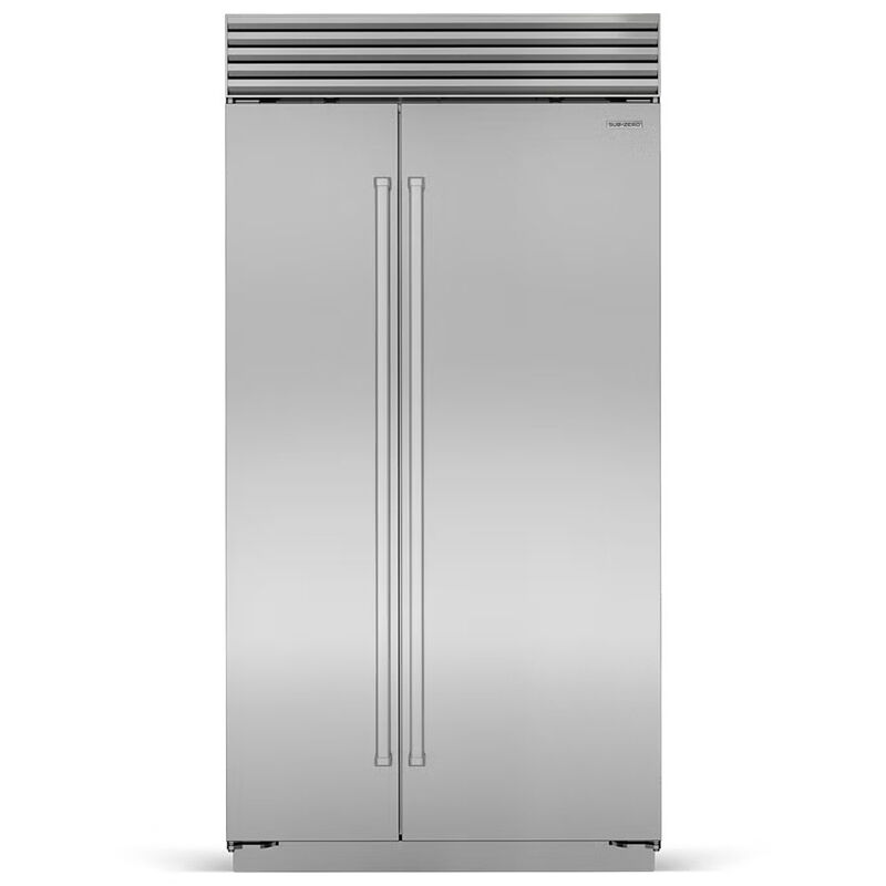 Sub-Zero Classic 42 in. 23.8 cu. ft. Built-In Smart Counter Depth Side-by-Side Refrigerator with Professional Handles - Stainless Steel, , hires