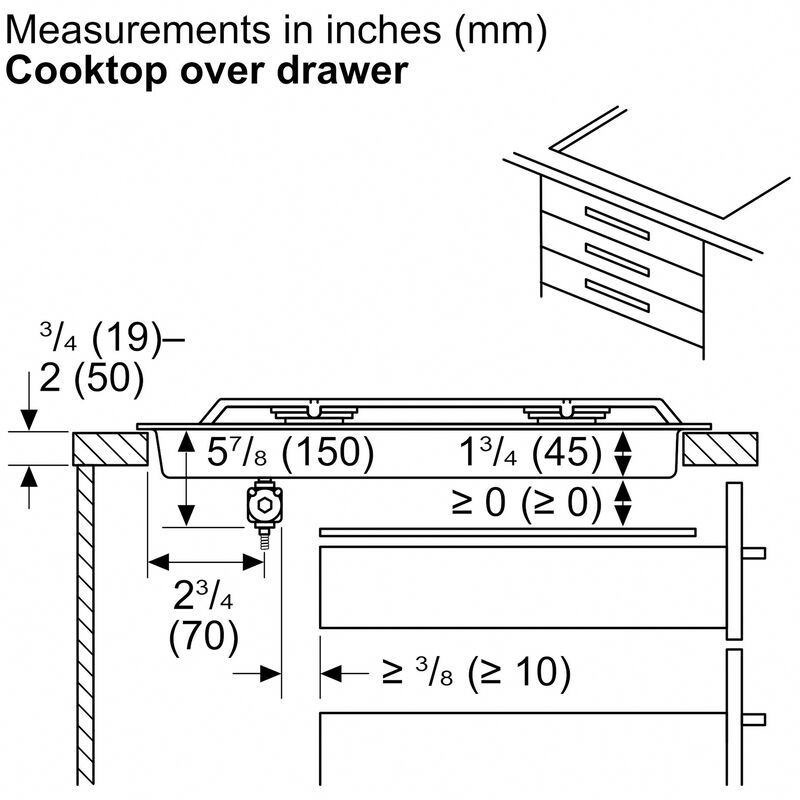 Bosch 300 Series 36 in. 5-Burner Natural Gas Cooktop with Simmer Burner & Power Burner - Stainless Steel, , hires