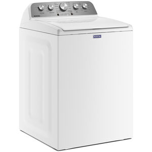 Maytag 28 in. 4.5 cu. ft. Top Load Washer with Agitator & Extra Power Button - White, , hires