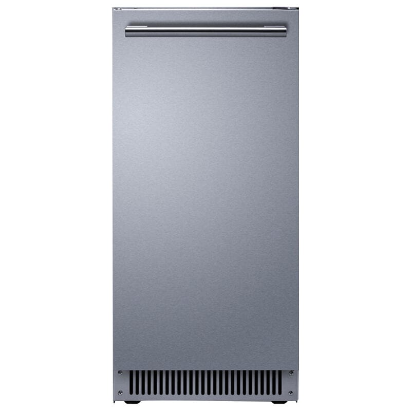 Summit 15 in. Built-In Undercounter Outdoor Commercial-Use Ice Maker with 26 lb. Ice Storage, Auto-Defrost & Digital Control - Stainless Steel, , hires