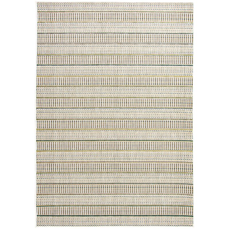 Natco Colourscape Collection Outdoor Area Rug Medilina 7'10"x 9'10"- Green/Ecru, , hires
