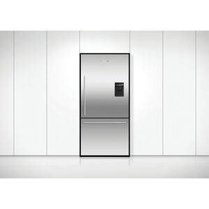 Fisher & Paykel Series 5 31 in. 17.1 cu. ft. Smart Counter Depth Bottom Freezer Refrigerator with Water Dispenser - Stainless Steel, , hires