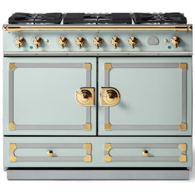 La Cornue Cornufe Series 43 in. 4.6 cu. ft. Standard Convection Double Oven Dual Fuel Range with 5 Sealed Burners - Tapestry | C1AF