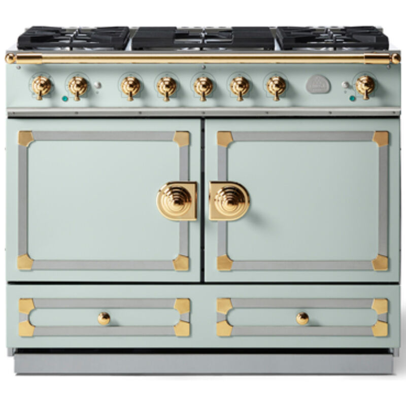 La Cornue Cornufe Series 43 in. 4.6 cu. ft. Standard Convection Double Oven Dual Fuel Range with 5 Sealed Burners - Tapestry, , hires