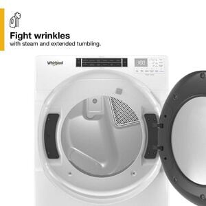 Whirlpool 27 in. 7.4 cu. ft. Stackable Gas Dryer with Sensor Dry, Sanitize & Steam Cycle - White, , hires