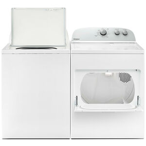 Whirlpool 28 in. 3.8 cu. ft. Top Load Washer with Agitator & Soil Level Selection - White, , hires