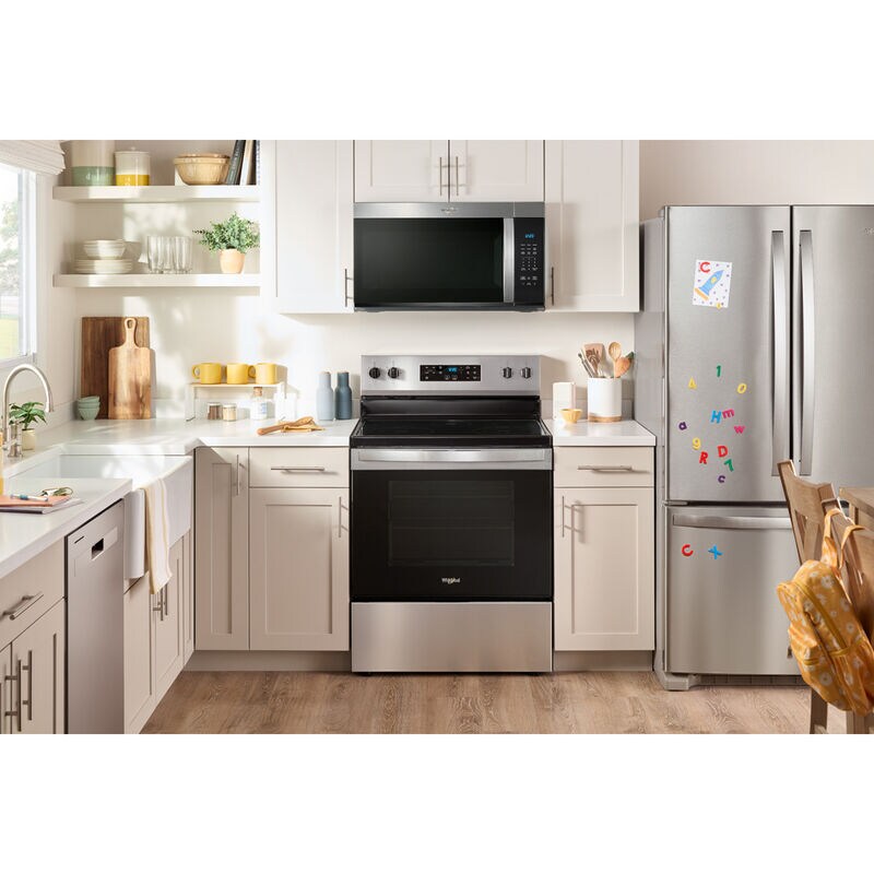 Whirlpool 30 in. 1.7 cu. ft. Over-the-Range Microwave with 300 CFM - Fingerprint Resistant Stainless Steel, Fingerprint Resistant Stainless, hires
