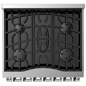 Viking 3 Series 30 in. 4 cu. ft. Standard Convection Gas Range with 5 Sealed Burners - Stainless Steel, Stainless Steel, hires