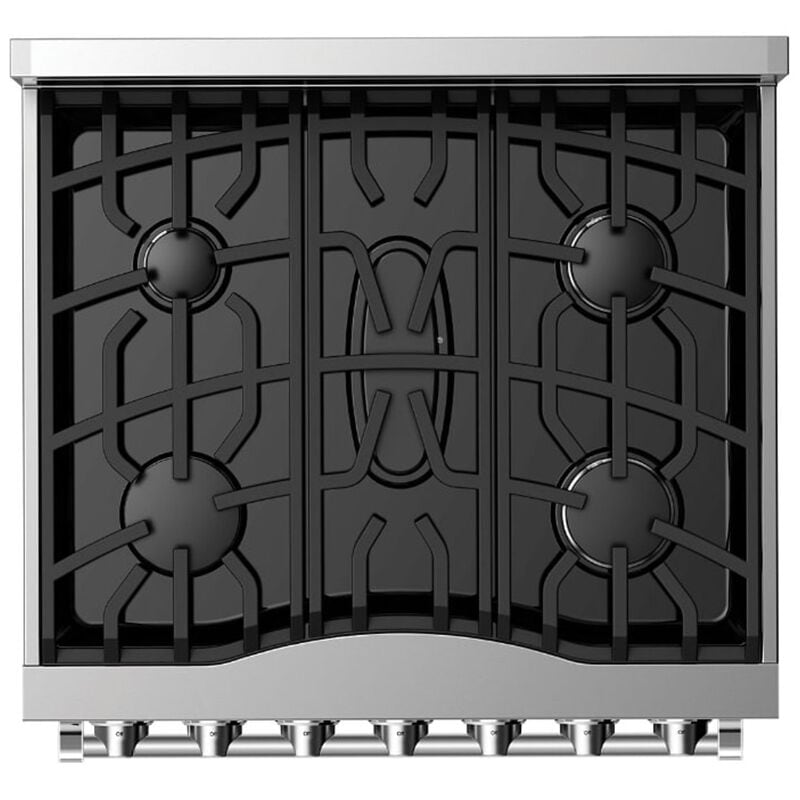 Viking 3 Series 30 in. 4 cu. ft. Standard Convection Gas Range with 5 Sealed Burners - Stainless Steel, Stainless Steel, hires