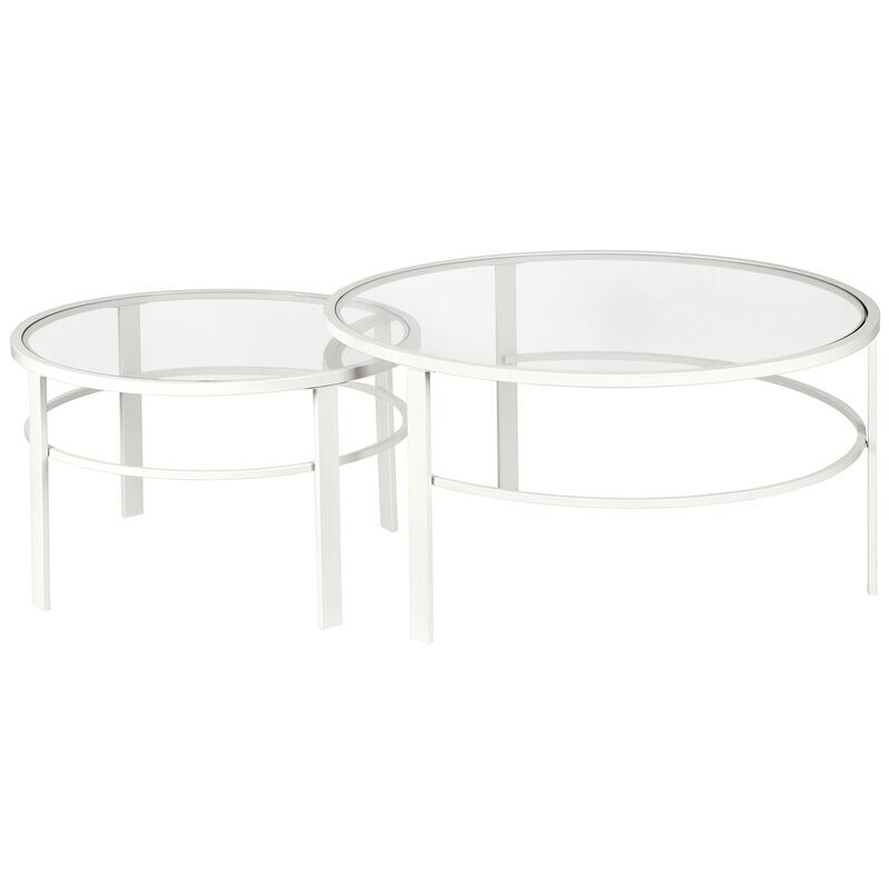 Hudson & Canal Gaia Nesting Table - White, , hires