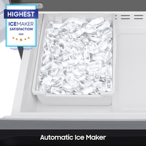 Samsung 30 in. 22 cu. ft. Smart French Door Refrigerator with Water Dispenser - Fingerprint Resistant Stainless Steel, Fingerprint Resistant Stainless, hires