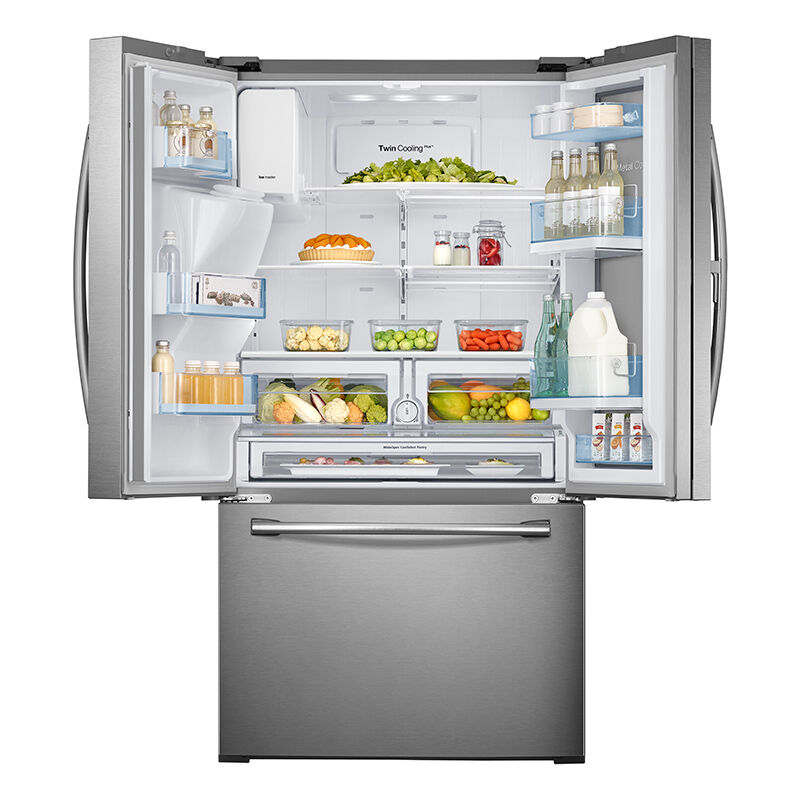 Samsung 36 in. 28.0 cu. ft. French Door Refrigerator with Ice & Water Dispenser - Stainless Steel, Stainless Steel, hires