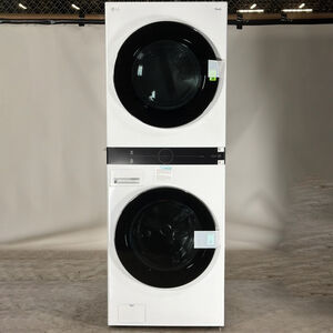 LG 27 in. WashTower with 4.5 cu. ft. Washer with 10 Wash Programs & 7.4 cu. ft. Gas Dryer with 9 Dryer Programs, Sensor Dry & Wrinkle Care - White (Open Box Good Condition), , hires