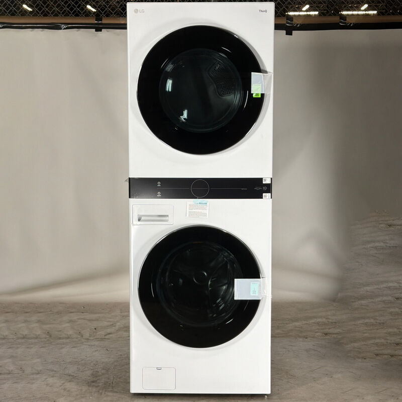 LG 27 in. WashTower with 4.5 cu. ft. Washer with 10 Wash Programs & 7.4 cu. ft. Gas Dryer with 9 Dryer Programs, Sensor Dry & Wrinkle Care - White (Open Box Good Condition), , hires