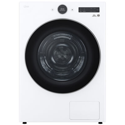 LG 27 in. 7.8 cu. ft. Smart Stackable Ventless Electric Dryer with Heat Pump & Sensor Dry - White | DLHC5502W