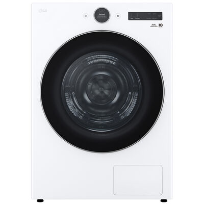 LG 27 in. 7.8 cu. ft. Smart Stackable Electric Dryer with Dual Inverter HeatPump Technology, Inverter Direct Drive Motor System & Sensor Dry - White | DLHC5502W