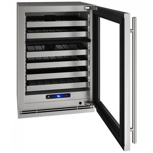 U-Line 5 Class 24 in. Undercounter Wine Cooler with Wire Racks, Single Temperature Zone & 49 Bottle Capacity - Custom Panel Ready, , hires