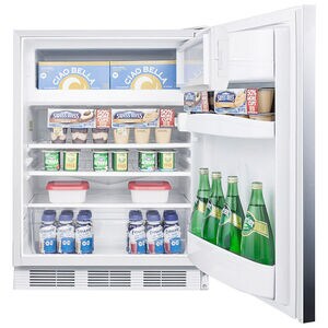 Summit AccuCold 24 in. 5.1 cu. ft. Undercounter Refrigerator - Stainless Steel, , hires