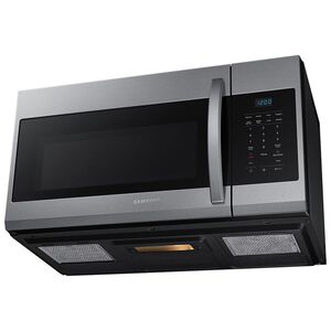 Samsung 30 in. 1.7 cu. ft. 1000W Over-the-Range Microwave with 300 CFM - Stainless Steel, Stainless Steel, hires