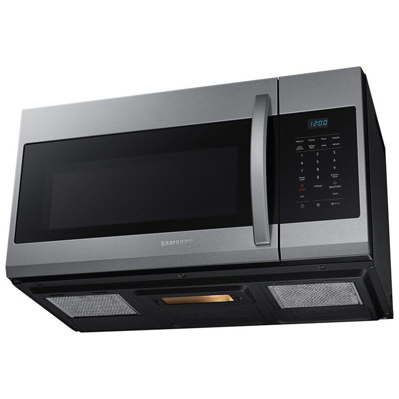 Samsung 30 in. 1.7 cu. ft. 1000W Over-the-Range Microwave with 300 CFM - Stainless Steel, Stainless Steel, hires