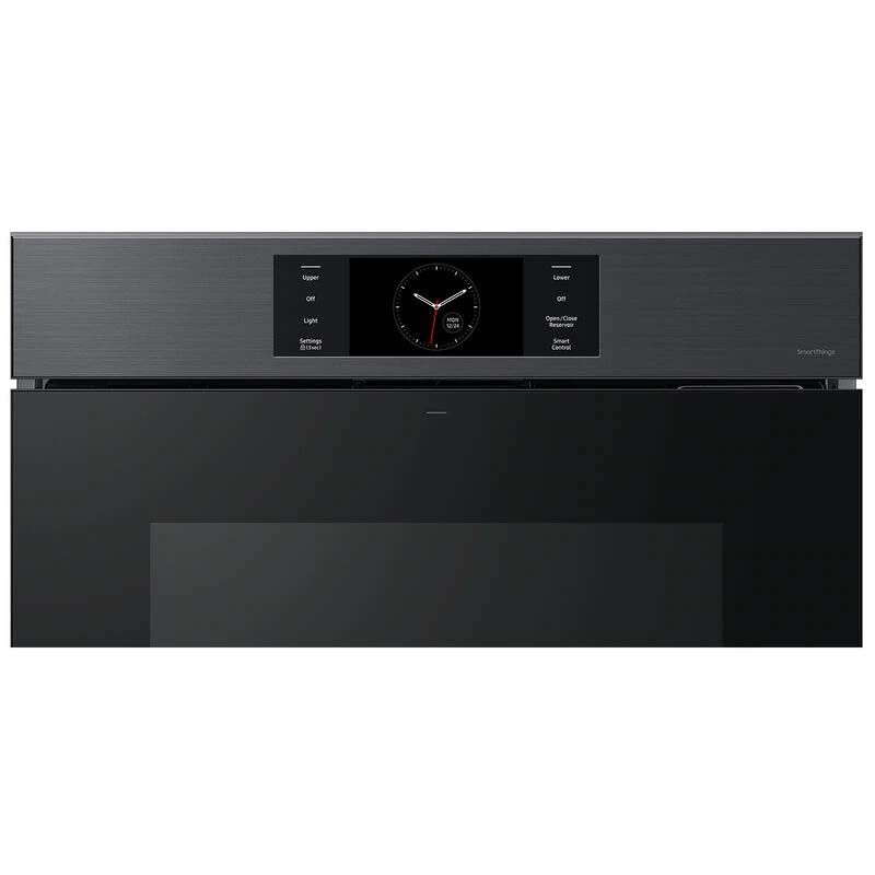 Samsung Bespoke 30 in. 10.2 cu. ft. Smart Top Control SteamElectric Double Wall Oven with Dual Convection - Matte Black, , hires