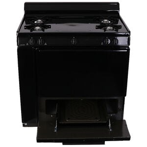 Premier 36 in. 3.9 cu. ft. Gas Range with Open Burners - Black, , hires