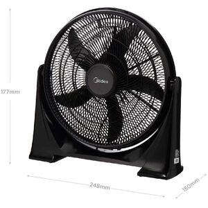 Pelonis Table Fan with 3 Speed Settings & Adjustable Tilt - Black, , hires