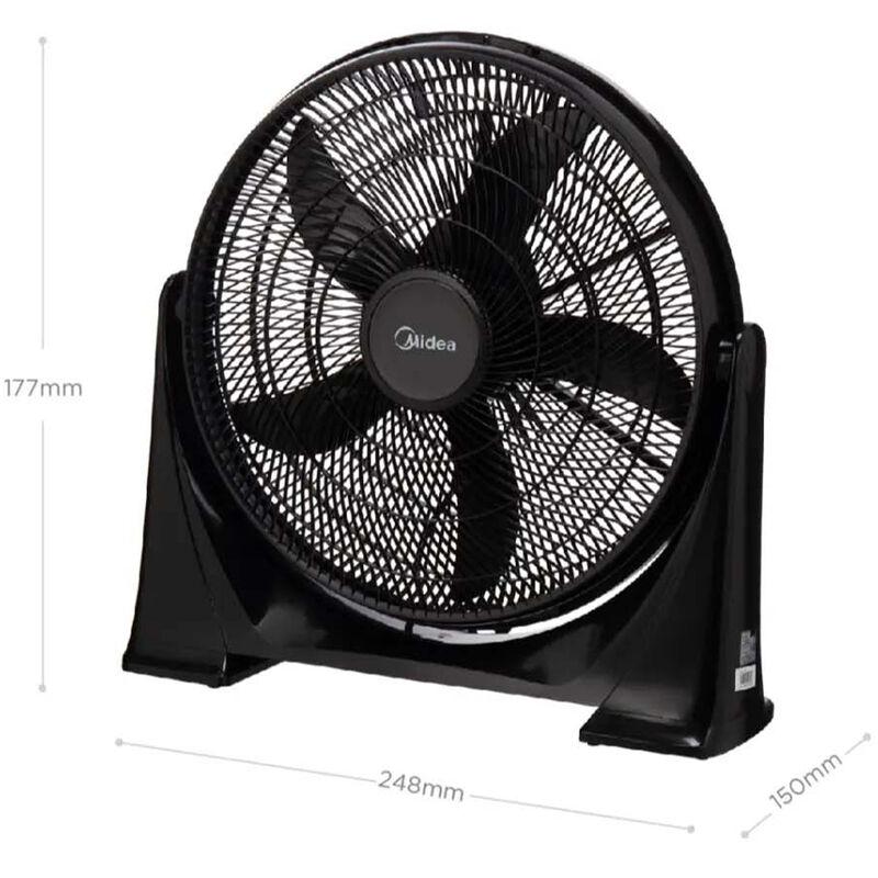 Pelonis Table Fan with 3 Speed Settings & Adjustable Tilt - Black, , hires