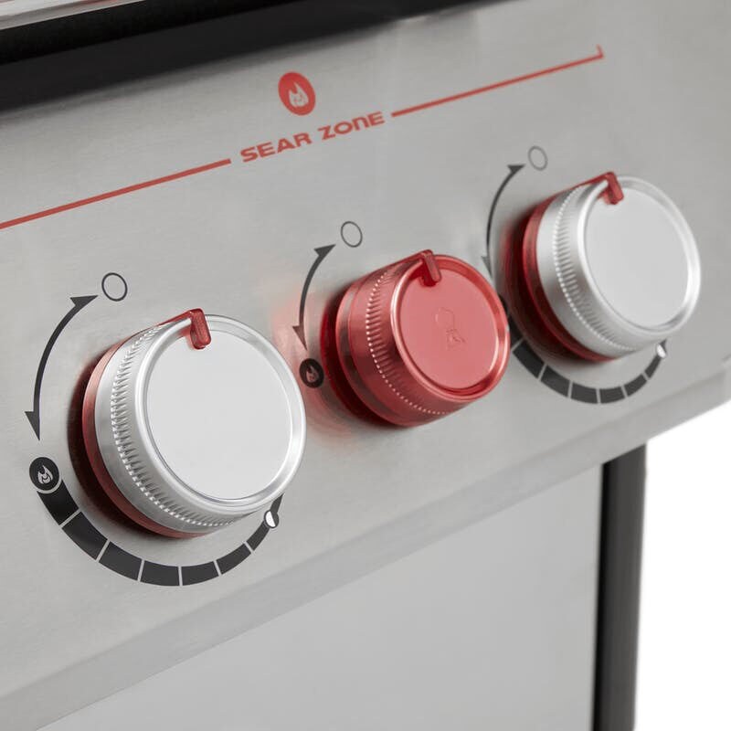 Weber Genesis SX-335 Smart 3-Burner Liquid Propane Gas Grill with Side Burner & Sear Burner - Stainless Steel, , hires