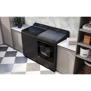 LG 27 in. 5.5 cu. ft. Smart Top Load Washer with EasyUnload, ezDispense, TurboWash3D Technology & AI Sensing - Matte Black, Matte Black, hires