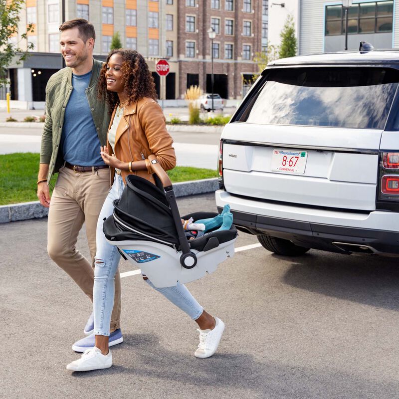 Evenflo Gold Shyft DualRide with Carryall Storage Infant Car Seat & Stroller Combo - Onyx Black, , hires
