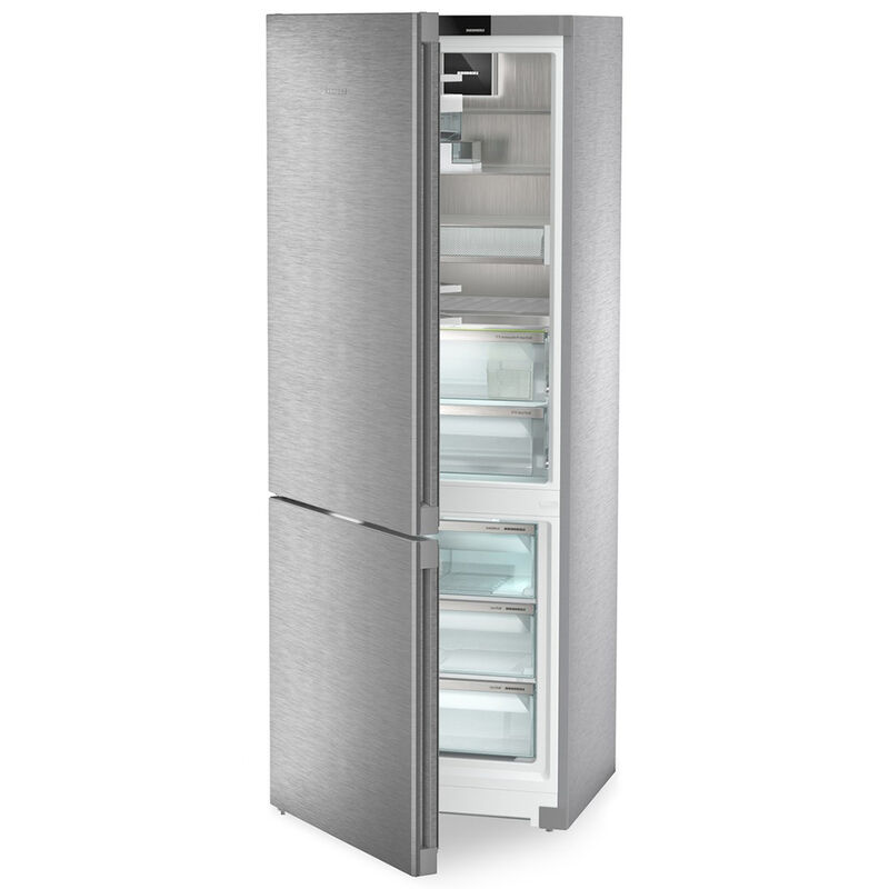 Liebherr 30 in. 16.8 cu. ft. Left-Hinged Smart Counter Depth Bottom Freezer Refrigerator with Internal Water Dispenser - Stainless Steel, , hires
