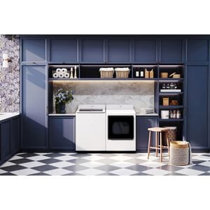 LG 27 in. 4.8 cu. ft. Smart Top Load Washer with 4-Way Agitator, EasyUnload & AI Sensing - Alpine White, Alpine White, hires