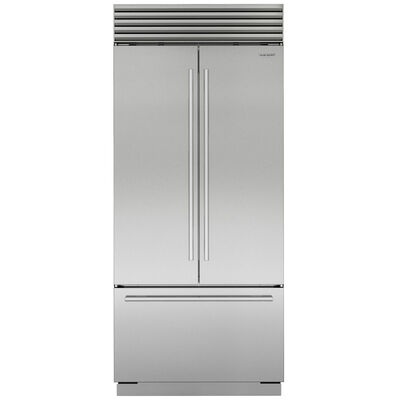 Sub-Zero Classic Series 36 in. Built-In 20.5 cu. ft. Smart French Door Refrigerator - Stainless Steel | CL3650UFDST