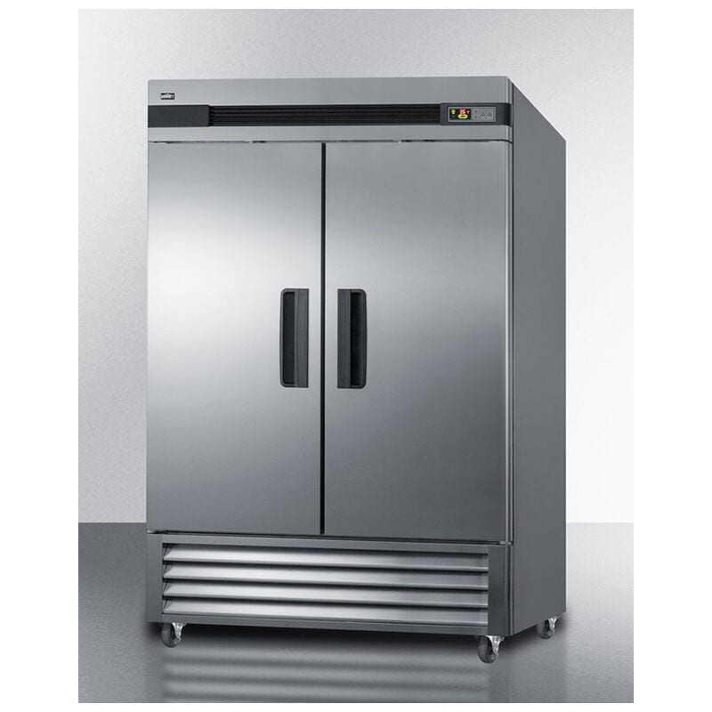 Summit 55 in. 49.0 cu. ft. Commercial Reach-In Freezerless Refrigerator - Stainless Steel, , hires
