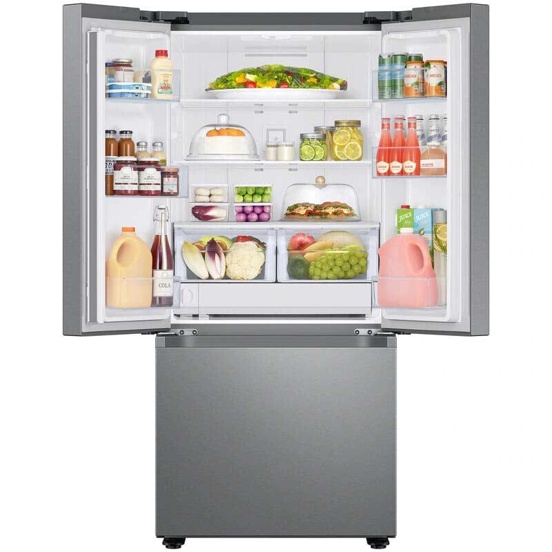 Samsung 30 in. 22 cu. ft. Smart French Door Refrigerator with Water Dispenser - Fingerprint Resistant Stainless Steel, Fingerprint Resistant Stainless, hires