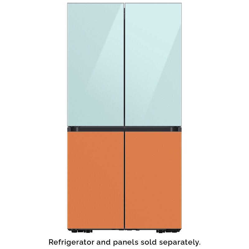 Samsung BESPOKE 4-Door Flex Top Panel for Refrigerators - Morning Blue Glass, , hires