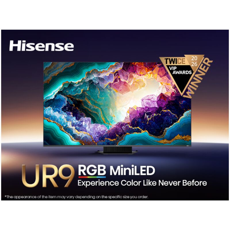 Hisense - 75" Class UR9 Series RGB Mini LED 4K UHD Smart Google TV, , hires
