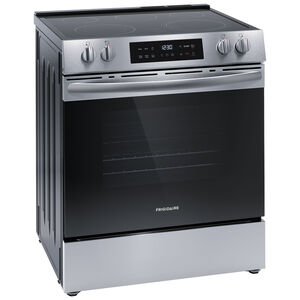 Frigidaire 30 in. 5.3 cu. ft. Air-Fry Standard Convection Electric Range with Smoothtop Burners - Stainless Steel, , hires