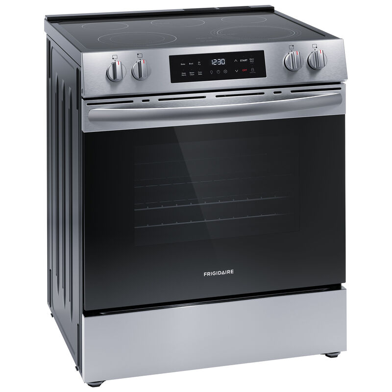 Frigidaire 30 in. 5.3 cu. ft. Air-Fry Standard Convection Electric Range with Smoothtop Burners - Stainless Steel, , hires