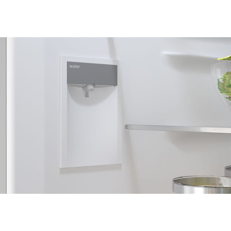 Bosch 800 Series 24 in. 12.8 cu. ft. Smart Counter Depth Bottom Freezer Refrigerator with Internal Water Dispenser - White Glass, White Glass, hires