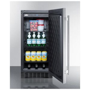 Summit 15 in. 3 cu. ft. Outdoor Undercounter Refrigerator - Stainless Steel, , hires