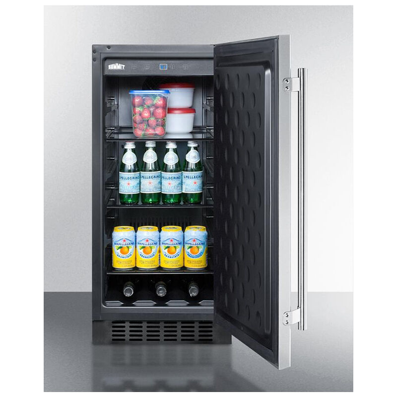 Summit 15 in. 3 cu. ft. Outdoor Undercounter Refrigerator - Stainless Steel, , hires