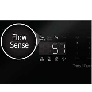 LG 27 in. 7.3 cu. ft. Smart Electric Dryer with AI Sensor Dry - Platinum Black, Platinum Black, hires